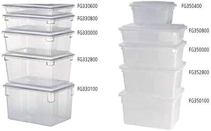 Rubbermaid Commercial Products Food Storage Box, 2 Gallon Capacity, White, for Restaurant/Kitchen/Cafeteria