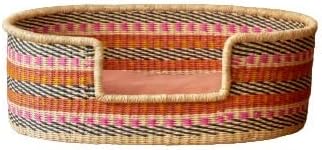 Woven Dog Bed Basket–Gifts for Dogs–Small to XXL Dog Bed–Large Bed for Large Dogs–Elegance and Decorative Bed for Your Dog–Comfortable Dog Bed–Small Dog Bed (Star, XL)