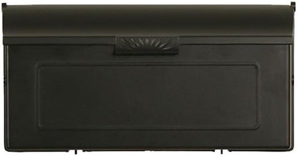 Special Lite Horizon Horizontal Wall Mount Mailbox - Black Aluminum Mailbox for Wall Mount - SHH-1006-BLK