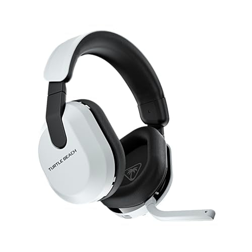 Turtle Beach Stealth 600 Wireless Multiplatform Amplified Gaming Headset for PS5, PS4, PC, & Mobile – Bluetooth, 80-Hr Battery, Noise-Cancelling Flip-to-Mute Mic, 50mm Speakers – White