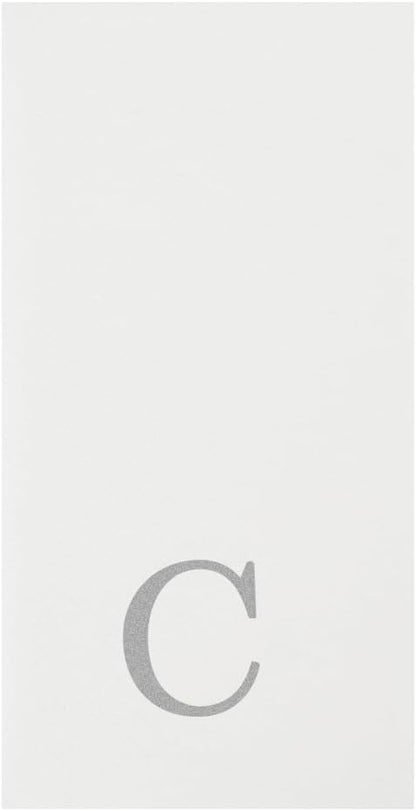 Luxenap 15.8 X 7.9 Inch Linen-Feel Guest Towels, 50 Lettered Hand Towels