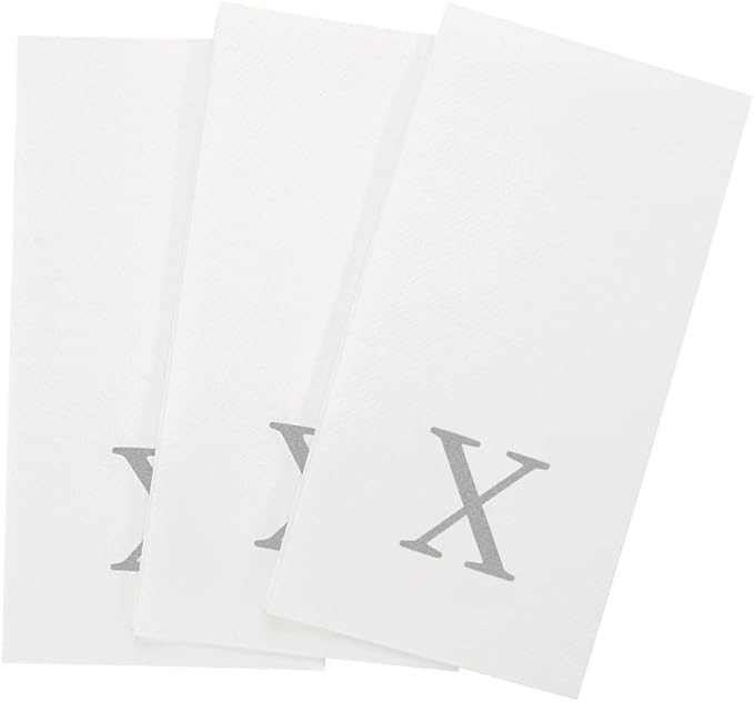 Luxenap 15.8 X 7.9 Inch Linen-Feel Guest Towels, 2000 Lettered Hand Towels