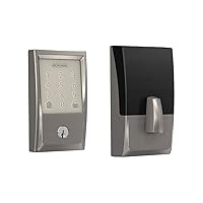 Schlage Encode Smart WiFi Deadbolt Lock for Front Door - Keyless Entry with App or Touchscreen - Works with Alexa, Hey Google, & Airbnb - Create Codes for Guests - Matte Black