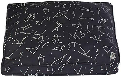 Molly Mutt Dog Crate Pad Cover, 100% Cotton Canvas Cover for Dog or Puppy Crate Bed, Durable, Washable, and Free of Harmful Chemicals, Pre-Shrunk, 36"x24"x2.5", Rocketman