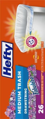 Hefty Medium Trash Bags, Fabuloso Scent, 8 Gallon