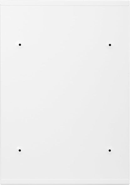 KYODOLED Locking Wall Mount Mailbox for Outside, Drop Box, X-Large, White | Heavy-Duty Steel, Outdoor Mail Box with Key Lock, Large Capacity, Home, Office & Apartment Use, 16.2H × 11.2L × 4.6W In