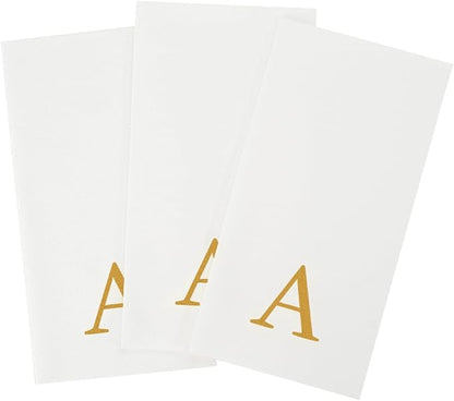 Luxenap 15.8 X 7.9 Inch Linen-Feel Guest Towels, 2000 Lettered Hand Towels