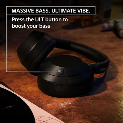 Sony ULT WEAR Over-Ear Noise Canceling Bluetooth Headphones with Alexa Built-in, Comfortable Design, 30-Hour Battery, Massive Bass, & Signature Noise Canceling Found in 1000X Series, Off White
