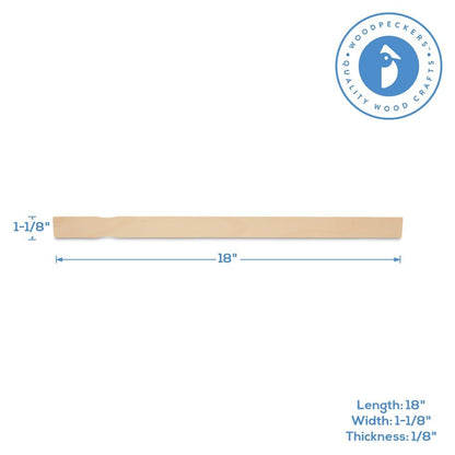Wood Paint Stick 17-3/4 inch, Pack of 50 Paint Stir Sticks, Jumbo Craft Sticks, Unfinished Wooden Sticks for Garden Markers, by Woodpeckers