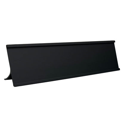 5 Pack 2" x 8" Aluminum Desk Name Plate Holders,Office Business Desk Sign Holder for Meeting Room or Other Business Event (Black)