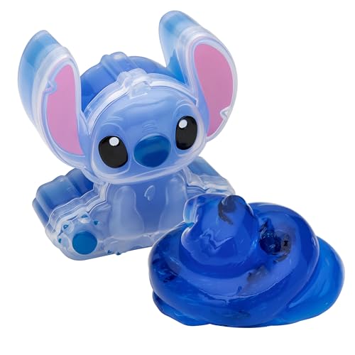 CRA-Z-Slimy Stitch Slime Toy- Glossy, Stretchy, Super Soft, Smooth Blue Stitch Slime with Stitch Shaped Confetti Mix-Ins for Boys and Girls, Lilo and Stitch Kids Toy Gift