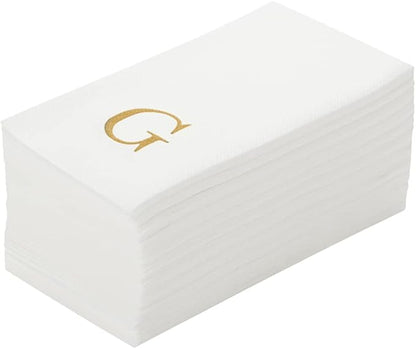 Luxenap 15.8 X 7.9 Inch Linen-Feel Guest Towels, 2000 Lettered Hand Towels