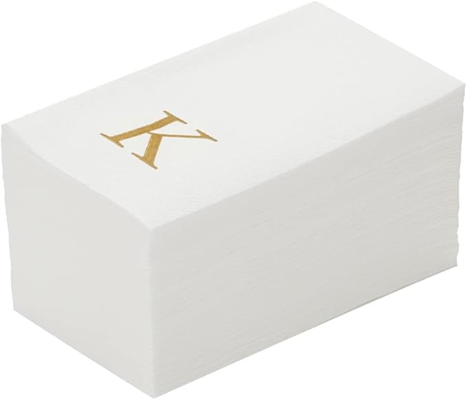 Luxenap 15.8 X 7.9 Inch Linen-Feel Guest Towels, 2000 Lettered Hand Towels