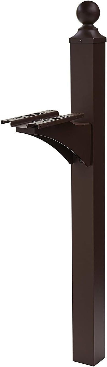Architectural Mailboxes Landover Aluminum Mailbox Post, Compatibility Code A, B, C, LP000BZAM, Venetian Bronze