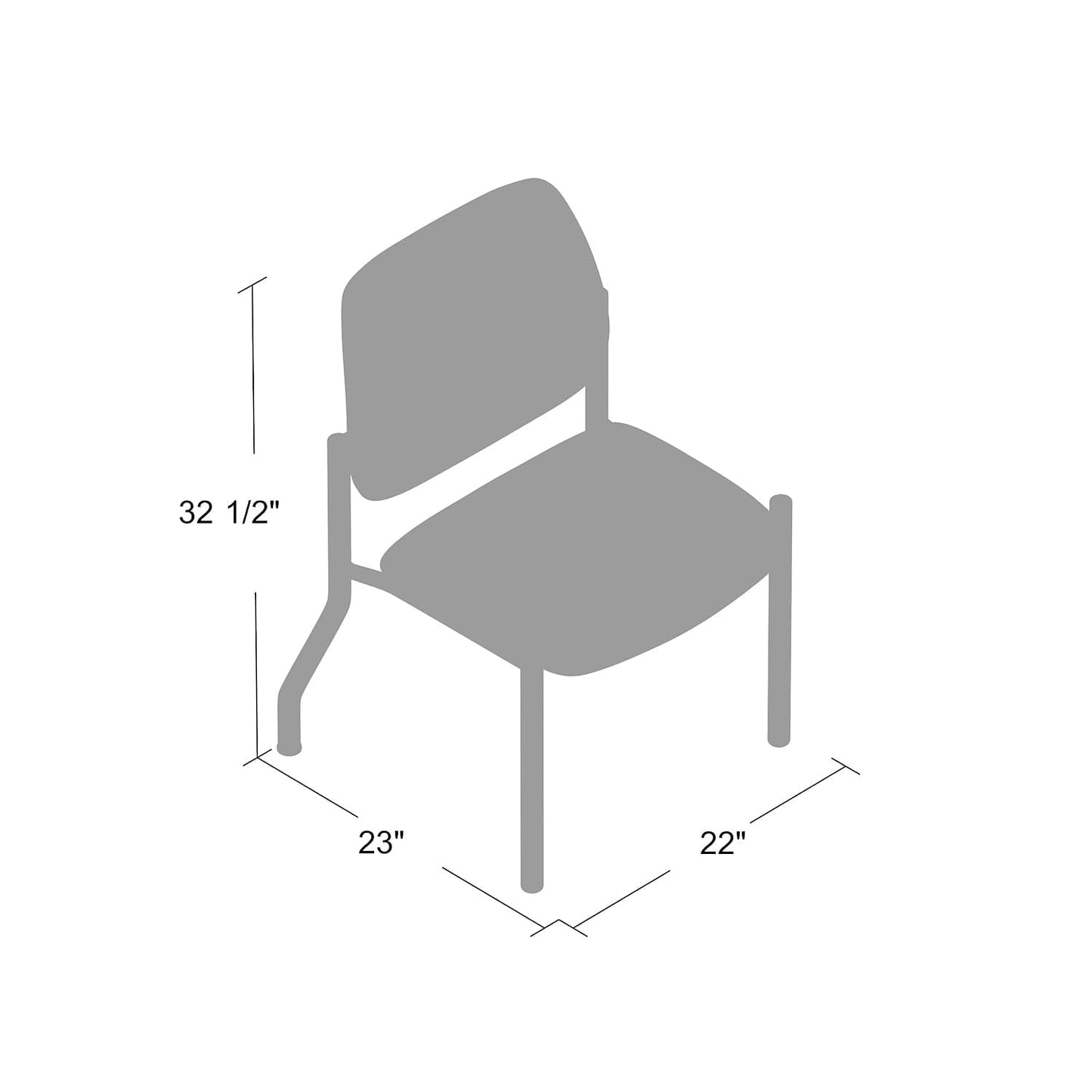 Boss Office Products Chairs Guest Seating, Black