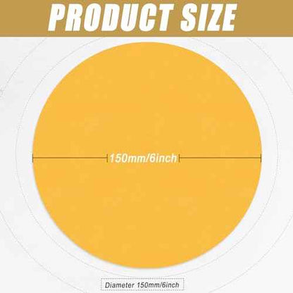 6 Inch - No Hole Hook and Loop Sanding Discs 600 Grit, Random Orbital Sandpaper for Automotive and Woodworking - 100 Pack
