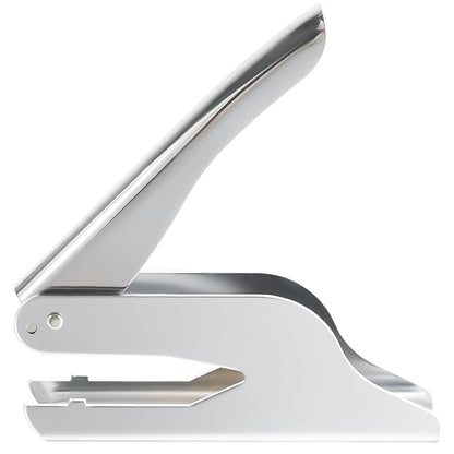 CRASPIRE Embosser Seal Stamp Handheld Embosser Stamp Stainless Steel Hand Held Library Notary Silver Sealing Embossing Stand for Official School Books Gifts Envelopes Napkins Paper Invitation