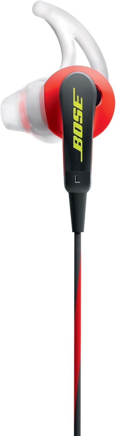 Bose SoundSport In-Ear Headphones w/Mic (Apple) (Red) (Renewed)