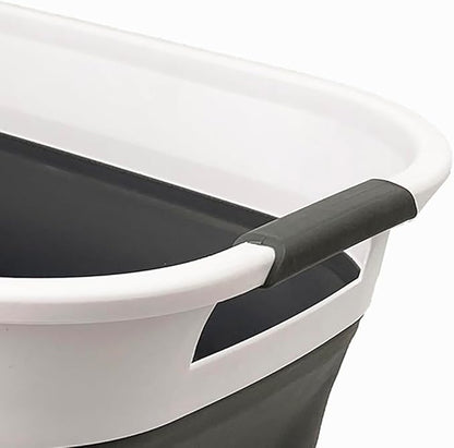 SAMMART 40L Collapsible Plastic Laundry Basket