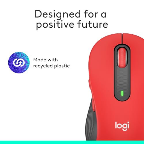 Logitech Wireless Mouse Signature M650 L Full Size - Large Hands, 2-Year Battery, Silent Clicks, Customizable Buttons, Bluetooth, PC/Mac/Chromebook - Black, Right-Handed, Large