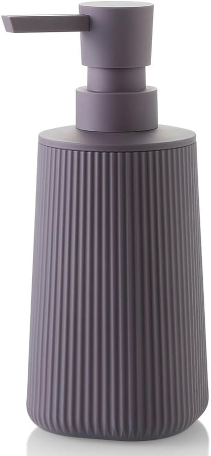Small Soap Dispenser for Bathroom and Kitchen, Modern Farmhouse Striped Style