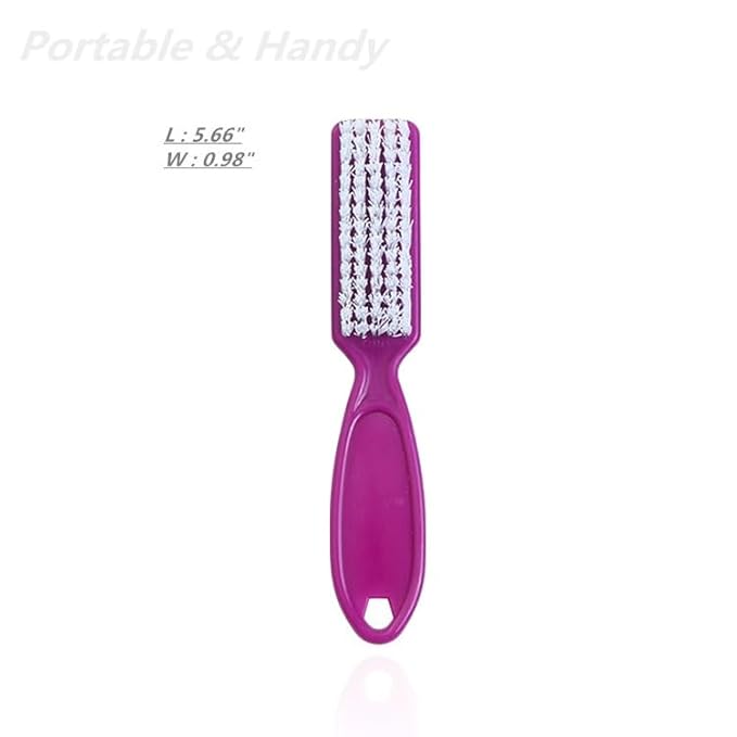 6Pcs Nail Brush for Cleaning Fingernails, Handle Grip Cleaning Brush for Nail