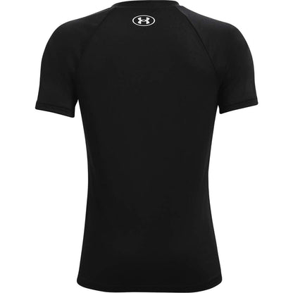 Under Armour Boys Tech Big Logo Short Sleeve T-Shirt , Black (001)/White , Small