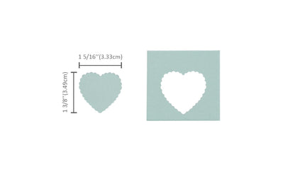 Bira Craft 1.5 inch Scalloped Heart Lever Action Craft Punch, Valentine’s Day Punch, for Paper Crafting Scrapbooking