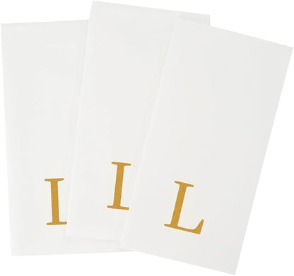 Luxenap 15.8 X 7.9 Inch Linen-Feel Guest Towels, 2000 Lettered Hand Towels