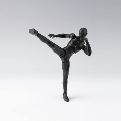 Artists Manikin Art Mannequin Figures Supplies Drawing Tools,Small Drawing Figure Model for Sketching,Painting,Action Figure Set(Black,Male)