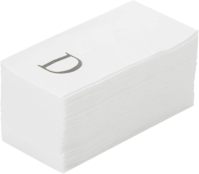 Luxenap 15.8 X 7.9 Inch Linen-Feel Guest Towels, 2000 Lettered Hand Towels