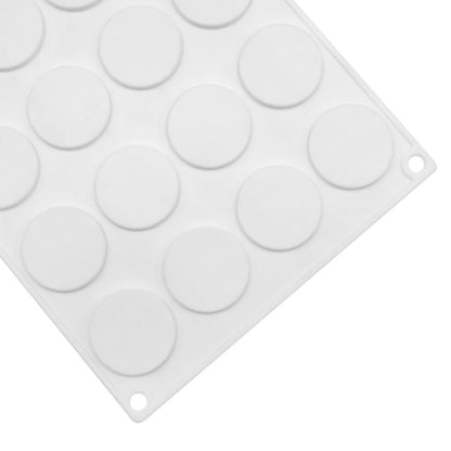 Silicone Chocolate mold,cookies mold,15 Hole Round Shape Fondant Cake Tools, Cake Decorating (Round G_11.84 X6.84 X0.32 inch)