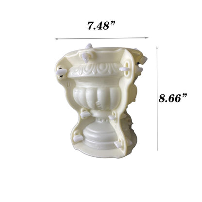 EAIVENY Concrete Planter Mold - Large Flower Pot Mold for Garden Decoration, 7.48 * 7.48 * 8.66 Inch