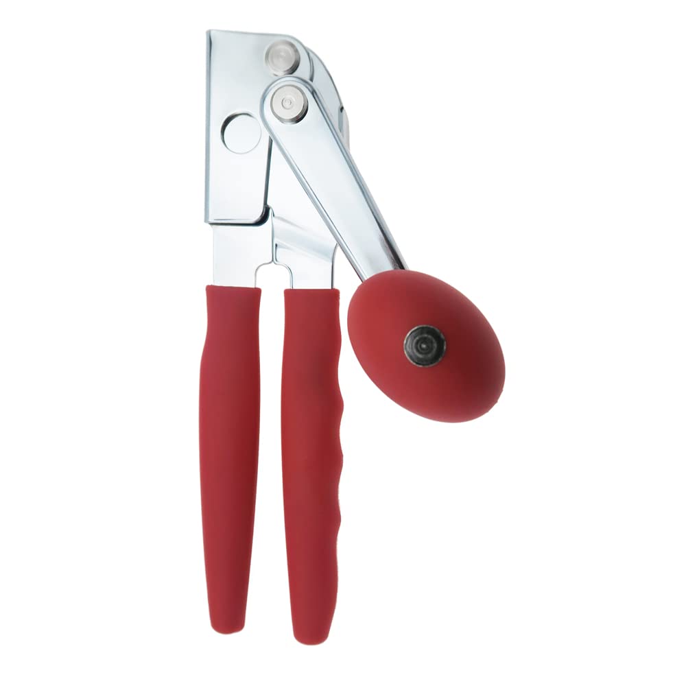 Chef Master Commercial Can Opener Heavy Duty - Manual Hand Crank for Large Cans with Anti-Slip Grip - Stainless Steel Restaurant Can Opener Manual for Seniors, Kitchen, Bars & Food Trucks - 90056