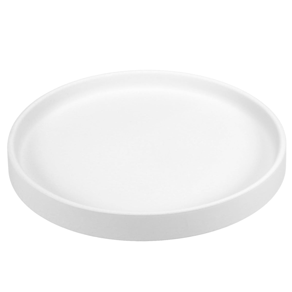 PATIKIL 7.7 Inch Round Ceramic Plant Saucer, Plant Saucer Tray Flower Planter Drip Tray for Indoors Outdoors Patio Balcony, White