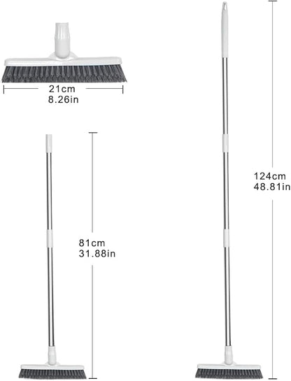 Affogato Floor Scrub Brush Bathroom Long Handle Bathtub Push Broom Shower Tile