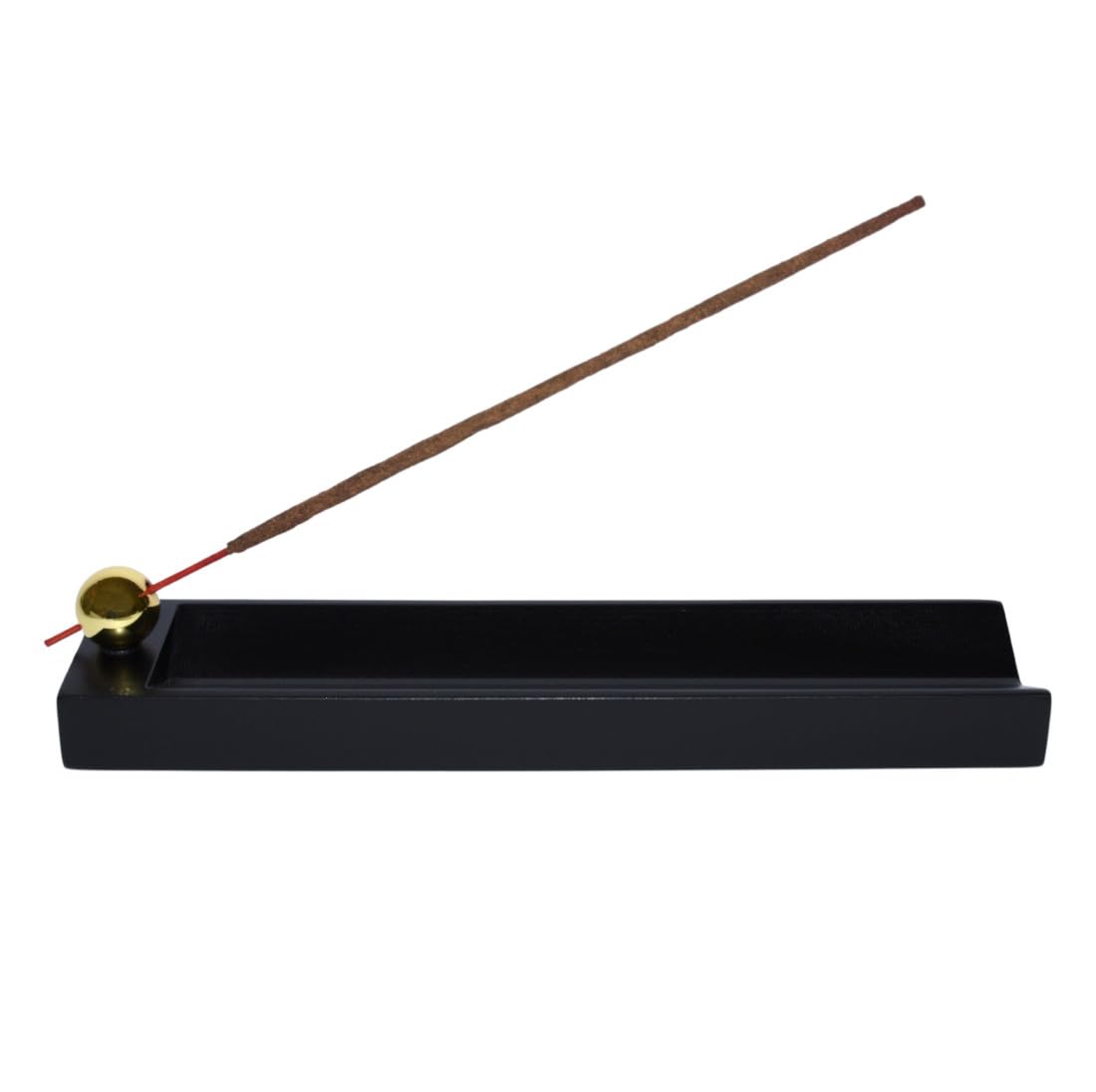 Ikibumi Black V-Shape Tray Wooden Incense Stick Holder