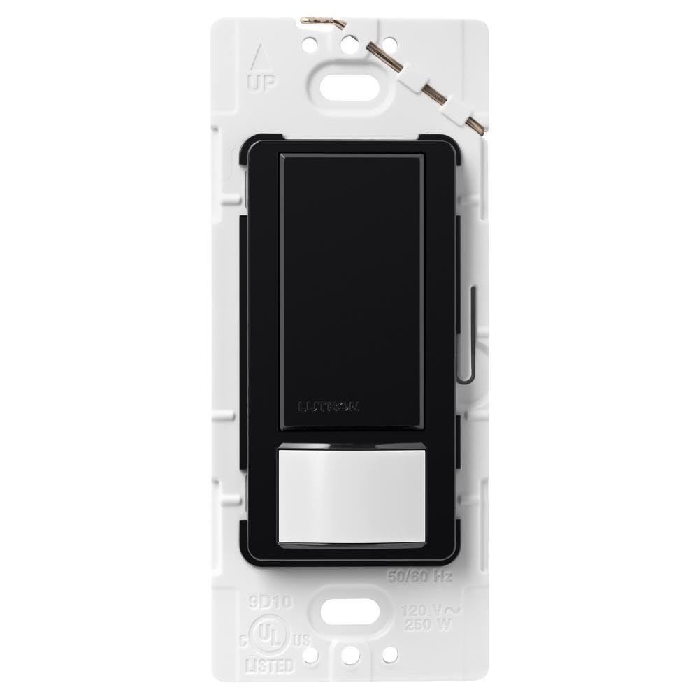 Lutron Maestro Motion Sensor Light Switch Indoor for Bathroom, Garage, Laundry Room, Any Bulbs, Occupancy Vacancy Sensor, Single-Pole, MS-OPS2-WH, White