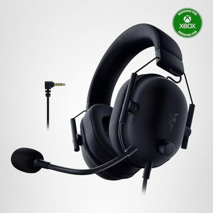 Razer BlackShark V2 X Xbox Gaming Headset: 50mm Drivers - Cardioid Mic - Lightweight - Comfortable, Noise Isolating Earcups - for Xbox Series X, Series S, PS5, PC, Switch via 3.5mm Audio Jack - Black