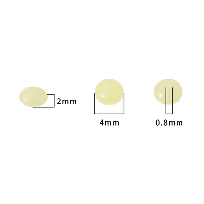 BEADIA Natural Lemon Jade Disk Stone Beads 4x2mm 160pcs Rondelle Loose Semi Gemstone Beads for Jewelry Making Design