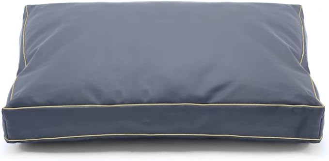 Dog Bed Cover,Waterproof Tough Plastic DIY Pet Bed Cover,Non Stick Hair Easy to Clean Rectangular Fillable Dog Bed Covers with Zipper(Dark Grey,41''L x 27" W x 4" Th,Cover Only)