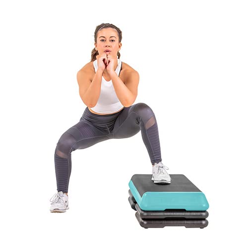 The Step Freestyle Grey Aerobic Platform, Health Club Size Steppers for Exercise