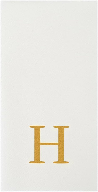 Luxenap 15.8 X 7.9 Inch Linen-Feel Guest Towels, 50 Lettered Hand Towels