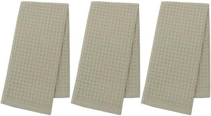 Mia's Dream Premium Cotton Waffle Bathroom Towel Set, 3 Pack Quick Drying