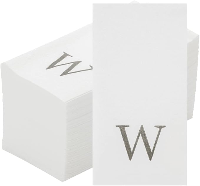 Luxenap 15.8 X 7.9 Inch Linen-Feel Guest Towels, 2000 Lettered Hand Towels