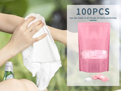 Classycoo Compressed Towel 100 PCS Tablets
