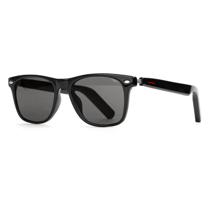 Smart Sunglasses Glasses for Men Women with AAC Speaker Open Ear Music Touch Buttons Remote Photo Voice Assistant Hand-free Calling, Unisex Audio Intelligent Bluetooth 5.0, Great Gift for Friends