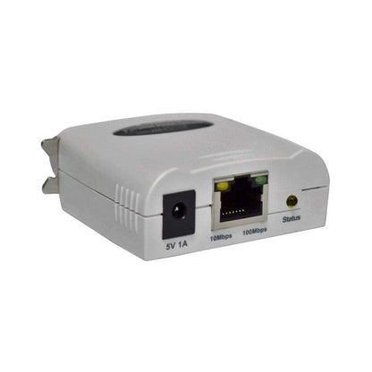 X-MEDIA XM-PS110P 1-Port 10/100Mbps Fast Ethernet Parallel Print Server | Parallel Centronics Port Network Print Server