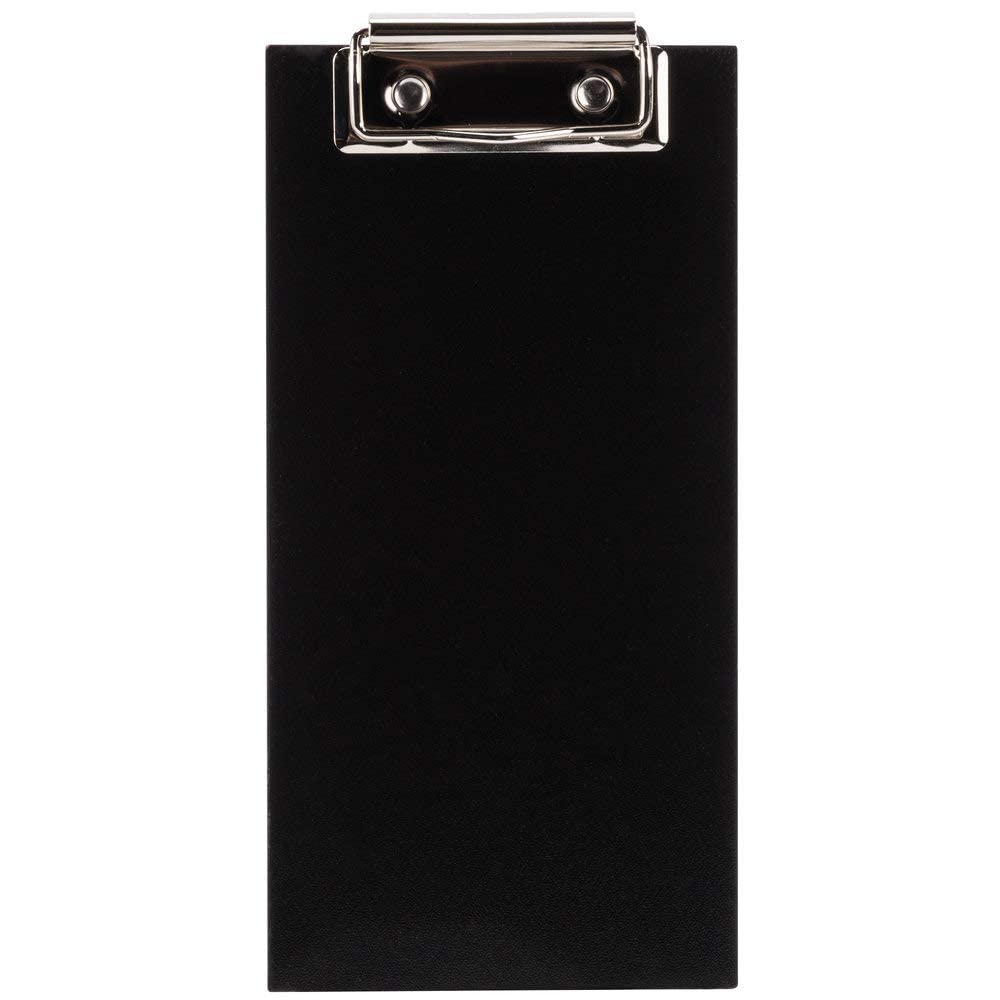 Olbia 10-Pack Wood Check Presenters for Restaurants, Server Book, Menu Holder for Cafes, Wooden Clip Board, Cute Waitress Book Organizer, Server Note Pads, Guest Check Book 8" x 4" (Black)