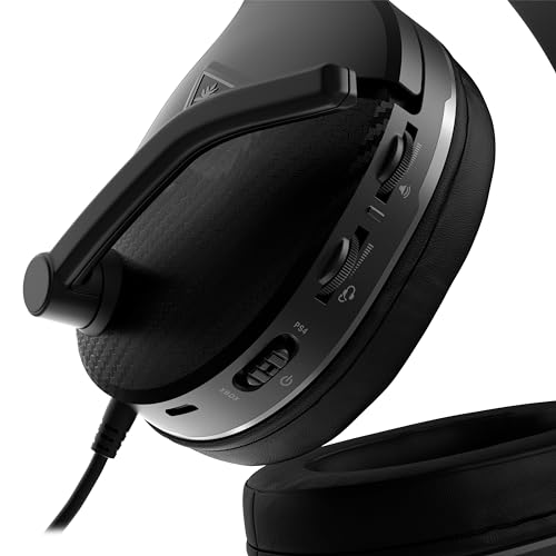 Turtle Beach Recon 200 Gen 2 Powered Gaming Headset - Xbox Series X, Xbox Series S & Xbox One, PS5, PS4, Mobile & PC with 3.5mm - Bass Boost, Memory Foam, Black
